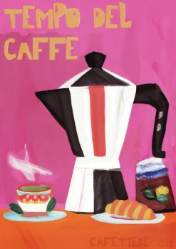 Cooper Black White Frame "CAFITIER CAFFE"