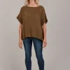 EB&IVE Eden Relaxed Top TOBACCO