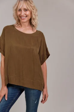 EB&IVE Eden Relaxed Top TOBACCO