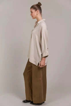EB&IVE Elsie Relaxed Shirt ECRU