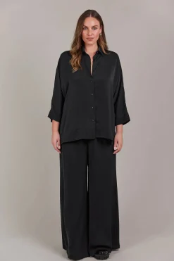 EB&IVE Elsie Relaxed Shirt BLACK