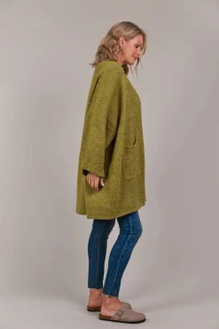 EB&IVE Folie Relaxed Cardigan CHARTREUSE