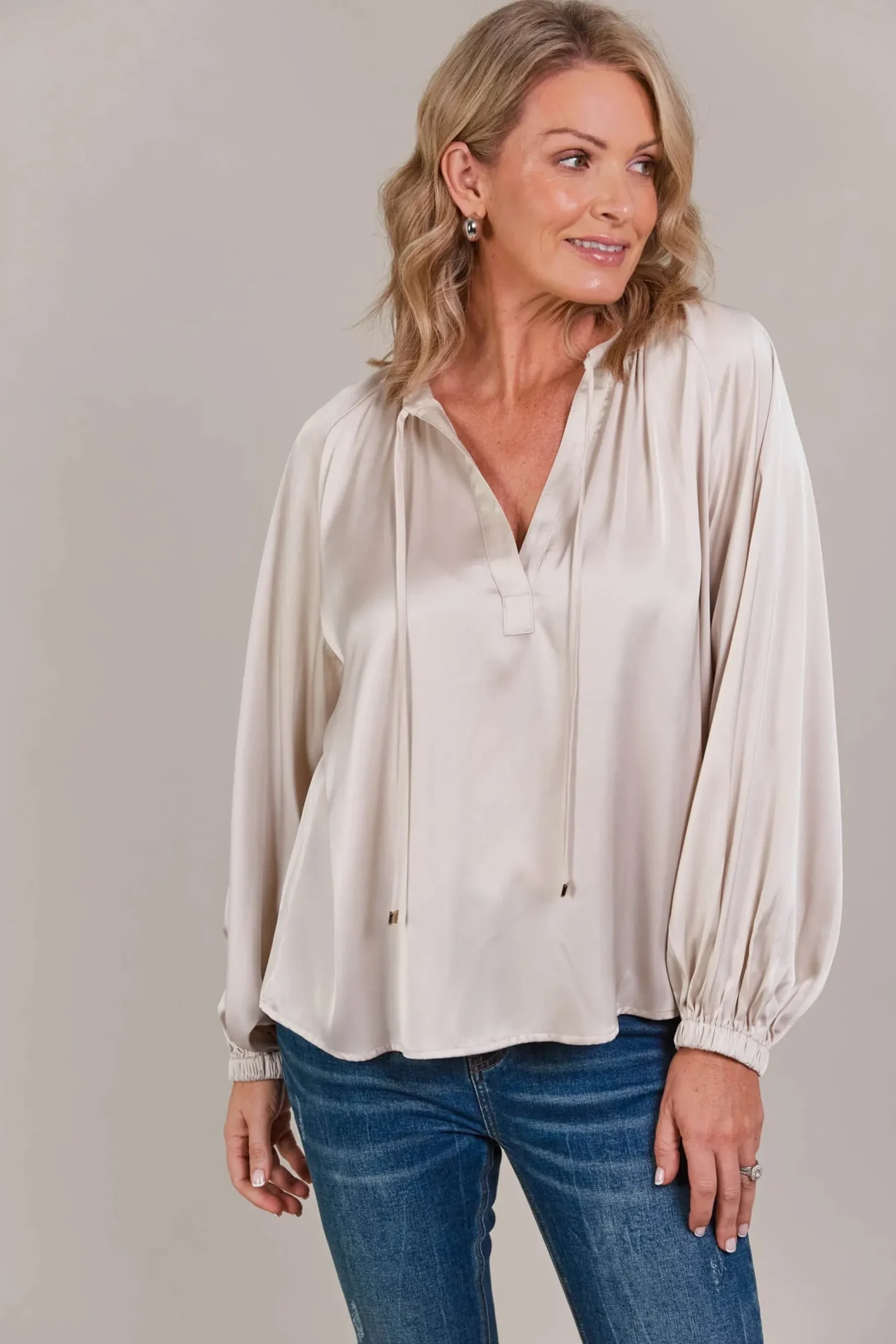 EB&IVE Ivy Blouse CLAY