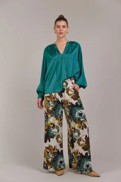 EB&IVE Ivy Blouse TEAL