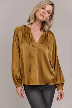 EB&IVE Ivy Blouse TOBACCO