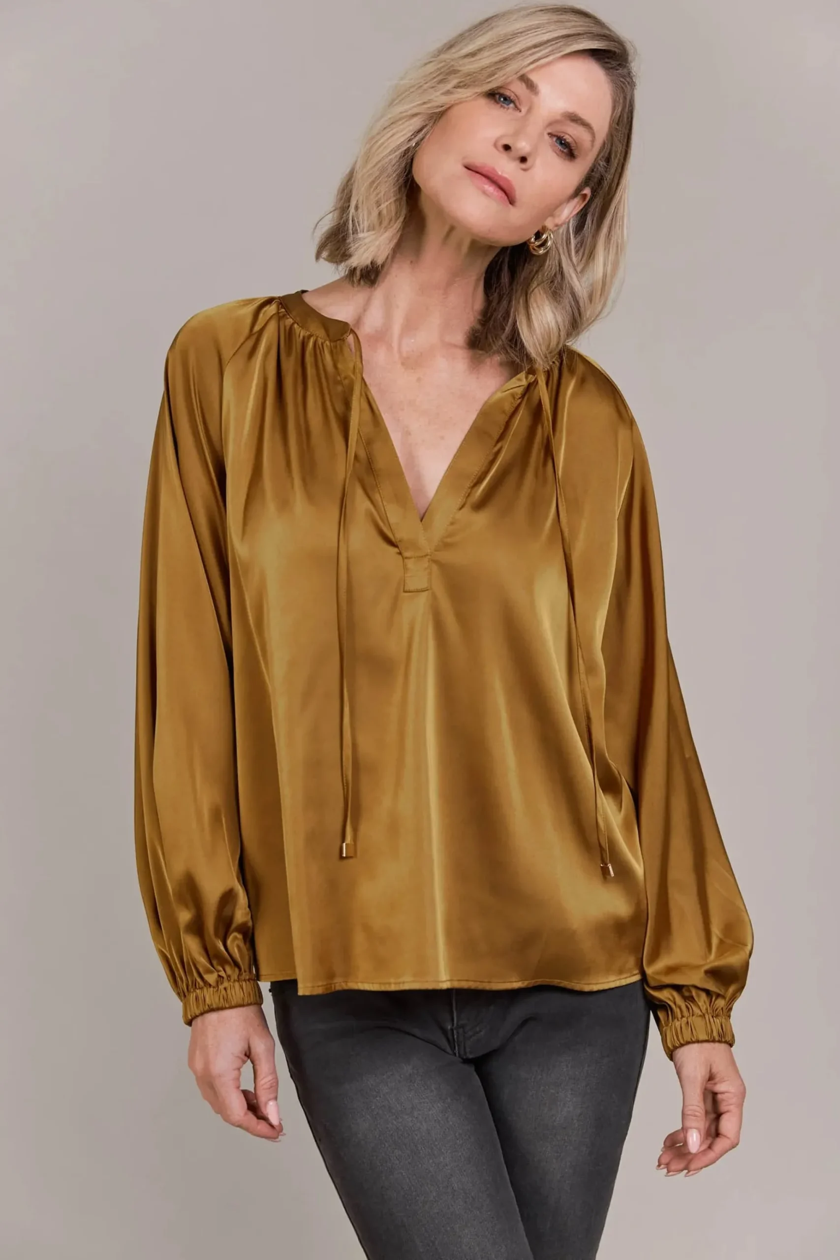 EB&IVE Ivy Blouse TOBACCO