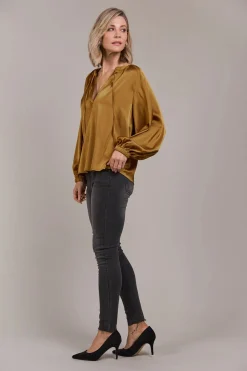 EB&IVE Ivy Blouse TOBACCO