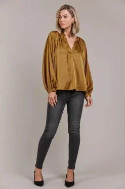 EB&IVE Ivy Blouse TOBACCO
