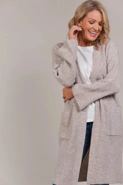 EB&IVE Merano Oversize Cardigan FLAX