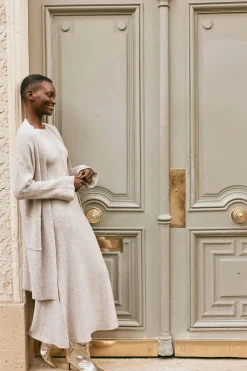 EB&IVE Merano Oversize Cardigan FLAX