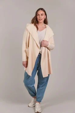 EB&IVE Palmer Relaxed Cardigan ECRU