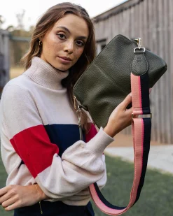 ELMS & KING Large Burbank Crossbody KHAKI