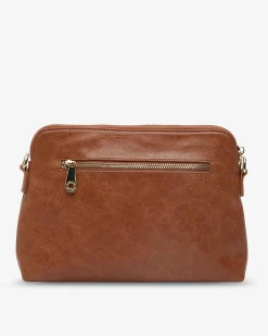 ELMS & KING Large Burbank Crossbody TAN PEBBLE