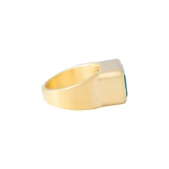 FAIRLEY Cocktail Ring GREEN AGATE