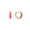 FAIRLEY Crystal Huggies HOT PINK OPAL