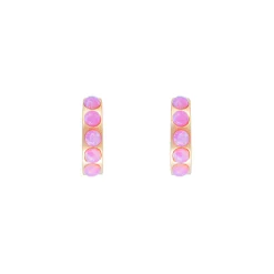 FAIRLEY Crystal Huggies PINK OPAL