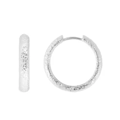 FAIRLEY Maxi Hoops ANTIQUE SILVER