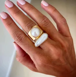 FAIRLEY Pearl Dome Ring