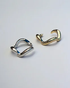 F&H STUDIOS Wave Ear Cuff SILVER