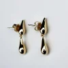 F+H Double Droplet Studs GOLD