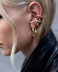 F+H Double Droplet Studs GOLD