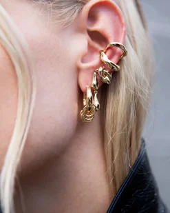 F+H Double Droplet Studs GOLD