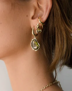 F+H Fantasy Gemstone Huggies PERIDOT