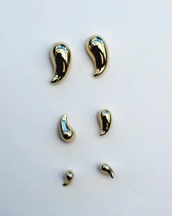 F+H Teardrop Stud 11mm Large SILVER