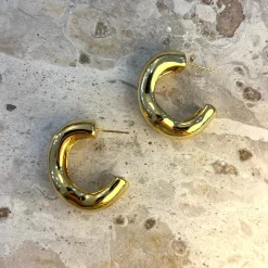 Fire Hoop Earring GOLD