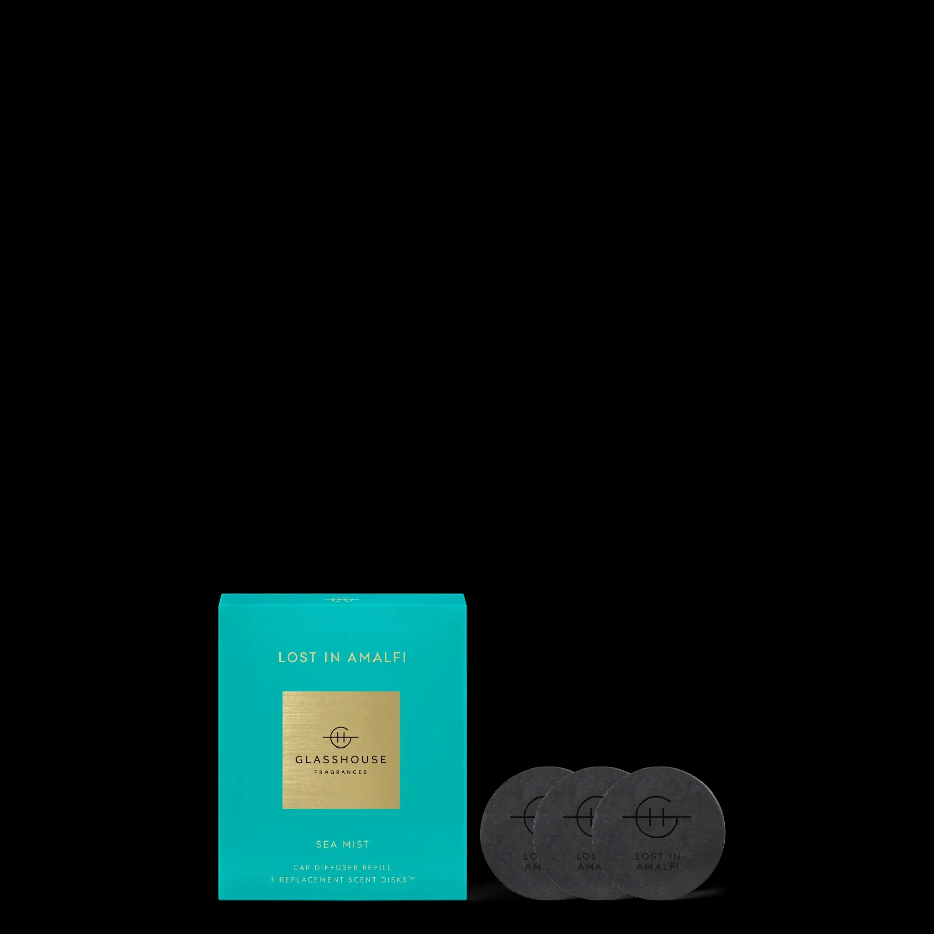 Glasshouse Car Diffuser Scent Disk LOST IN AMALFI