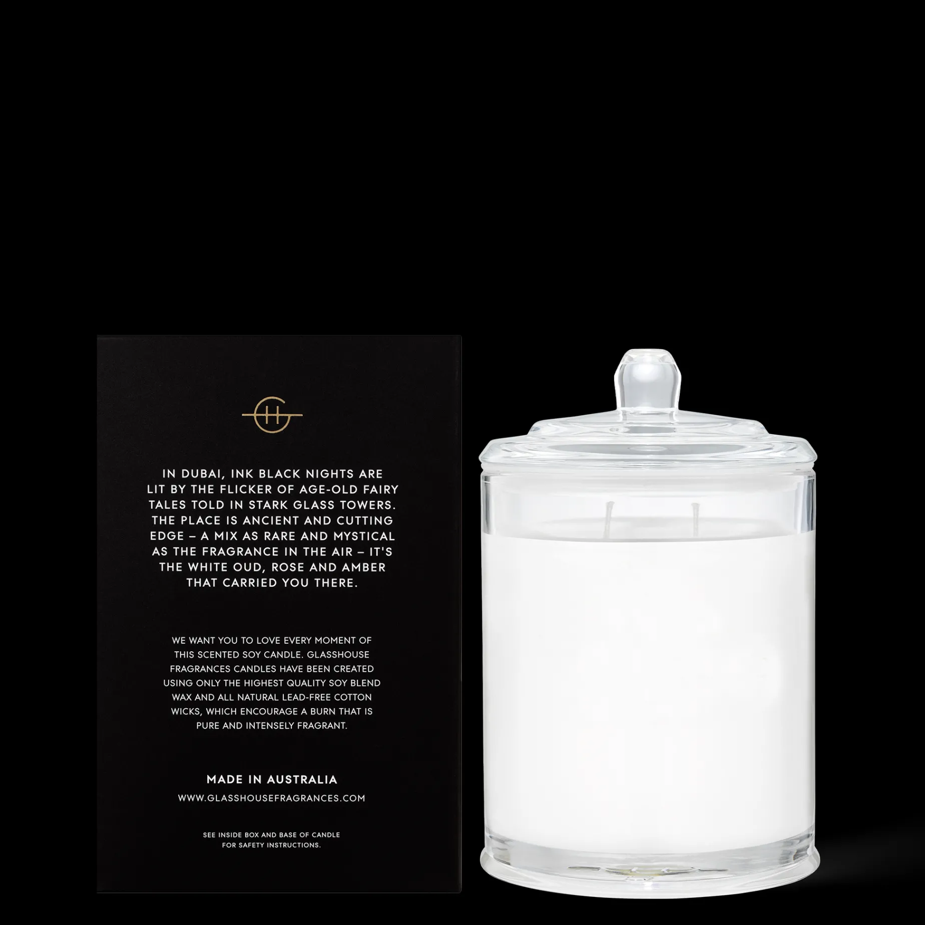 GLASSHOUSE 380g Candle ARABIAN NIGHTS