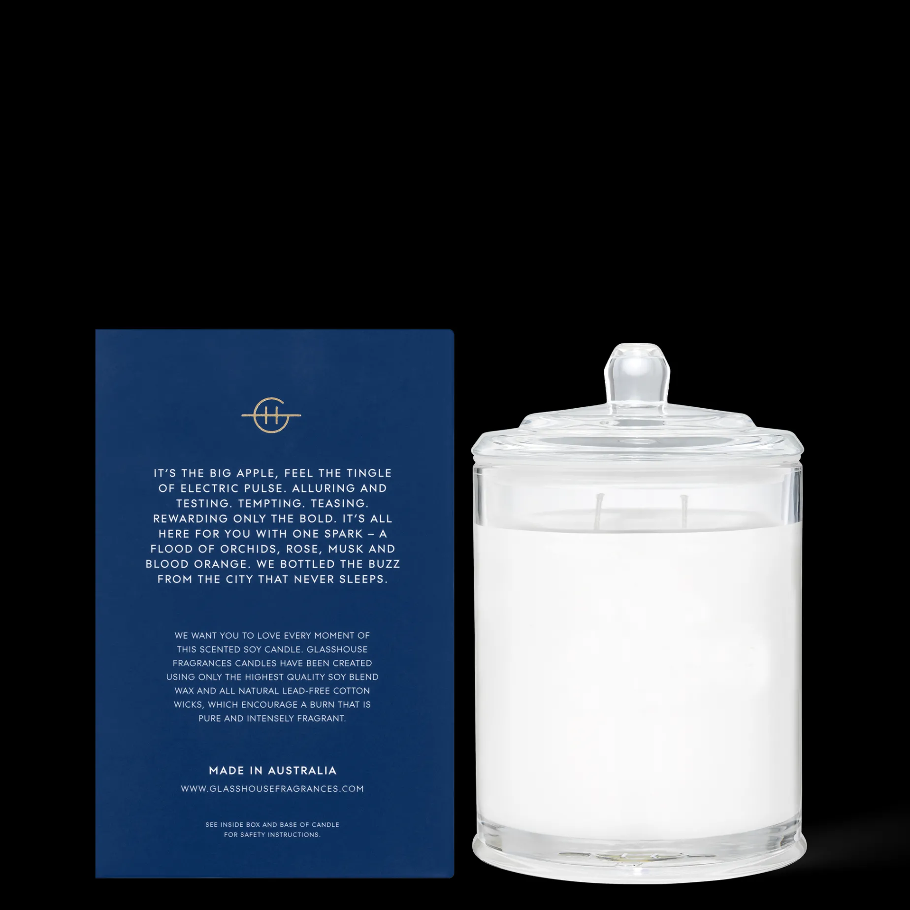 GLASSHOUSE 380g Candle I'LL TAKE MANHATTAN