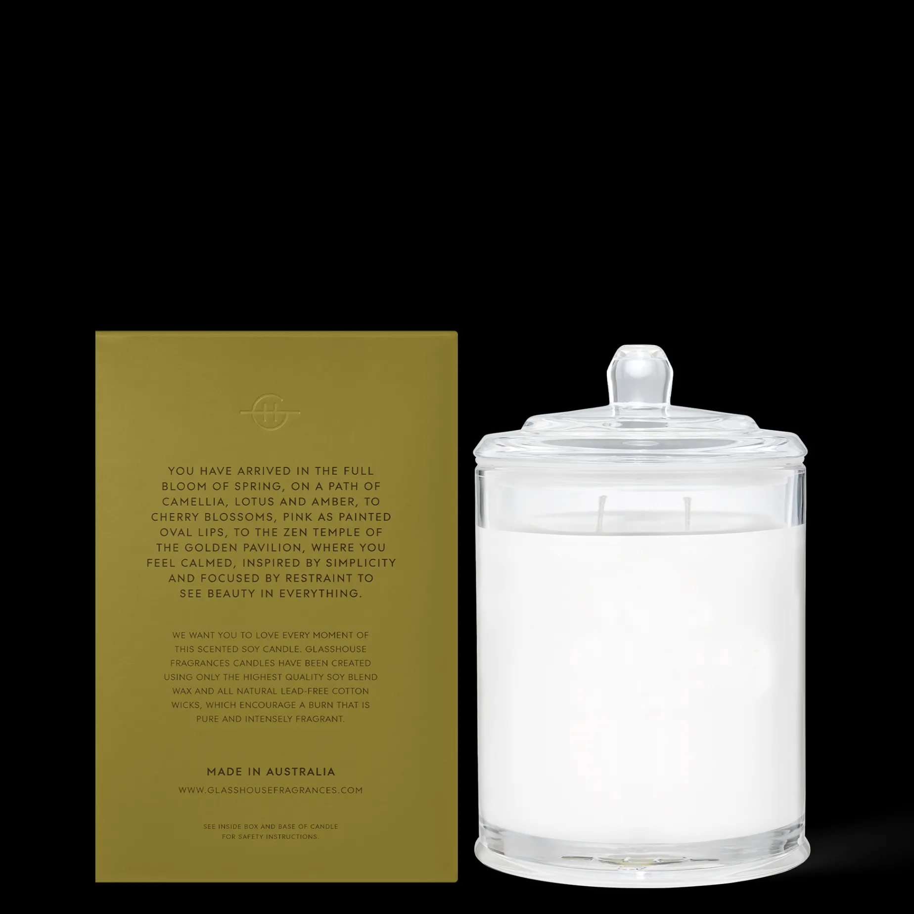 GLASSHOUSE 380g Candle KYOTO IN BLOOM