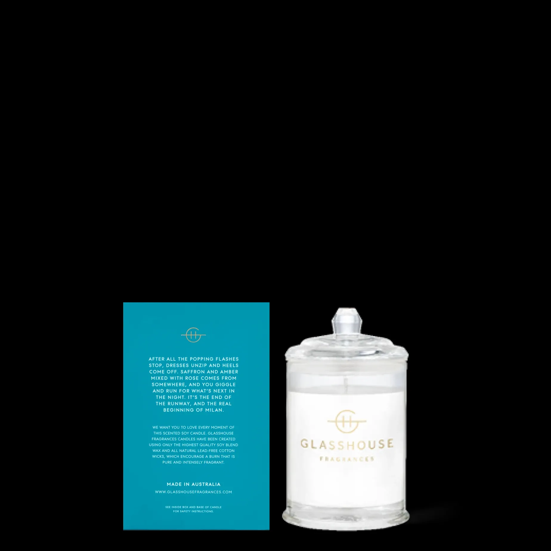 GLASSHOUSE 60g Candle MIDNIGHT IN MILAN
