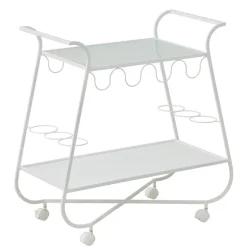 Gracie Metal Bar Cart WHITE