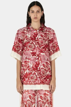 HANSEN & GRETAL Zinnia Shirt SCARLET GARDEN