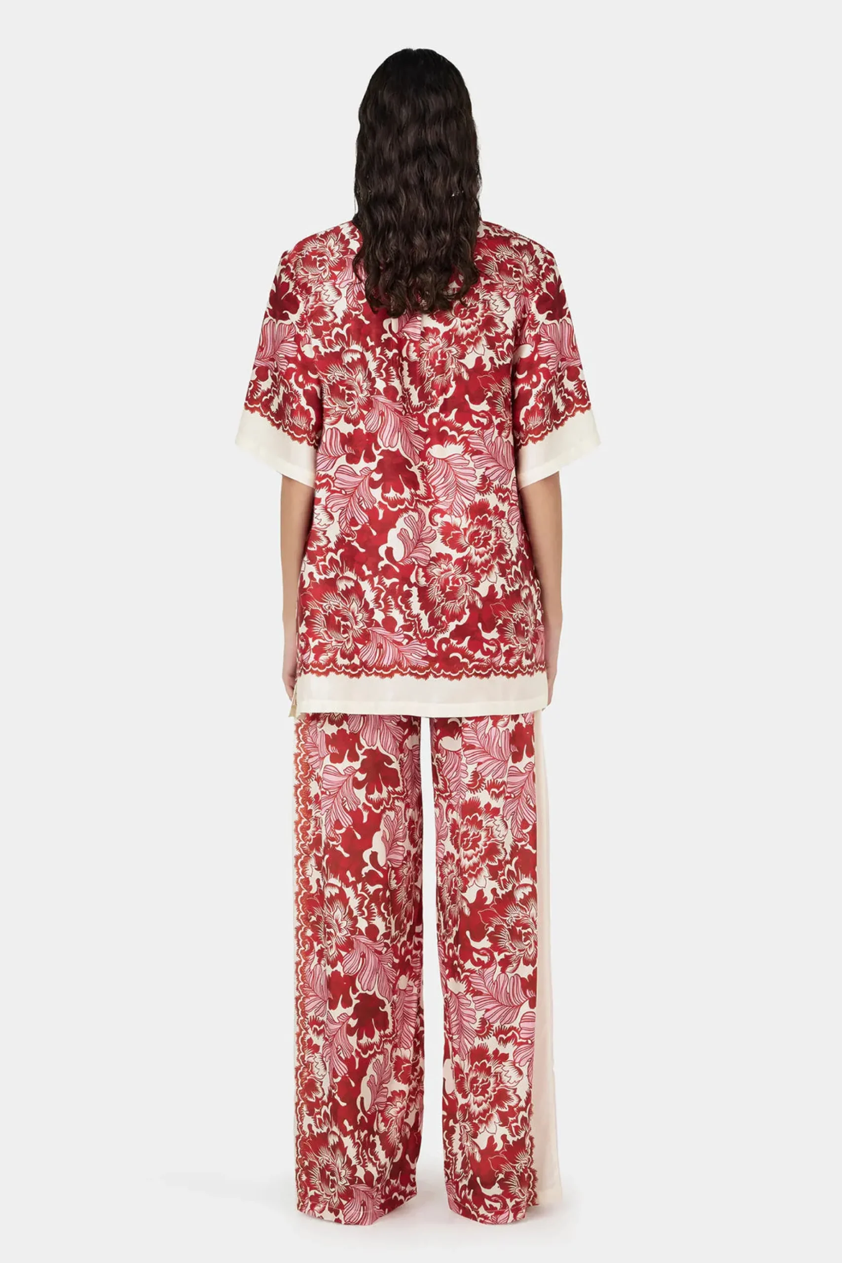 HANSEN & GRETAL Zinnia Shirt SCARLET GARDEN