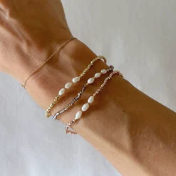 HEI TAI Baby Crystal Bracelet FRESHWATER PEARLS