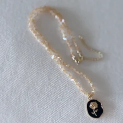 HEI TAI Crystal Necklace FLOWER PENDANT