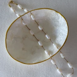 HEI TAI Spaced Choker Necklace FRESHWATER PEARLS