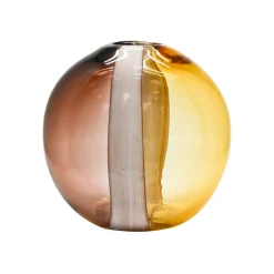 Hernie Glass Vase TOFFEE AMBER