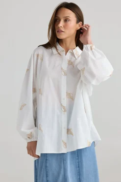 HOLIDAY Cliffside Shirt WHITE SHELL