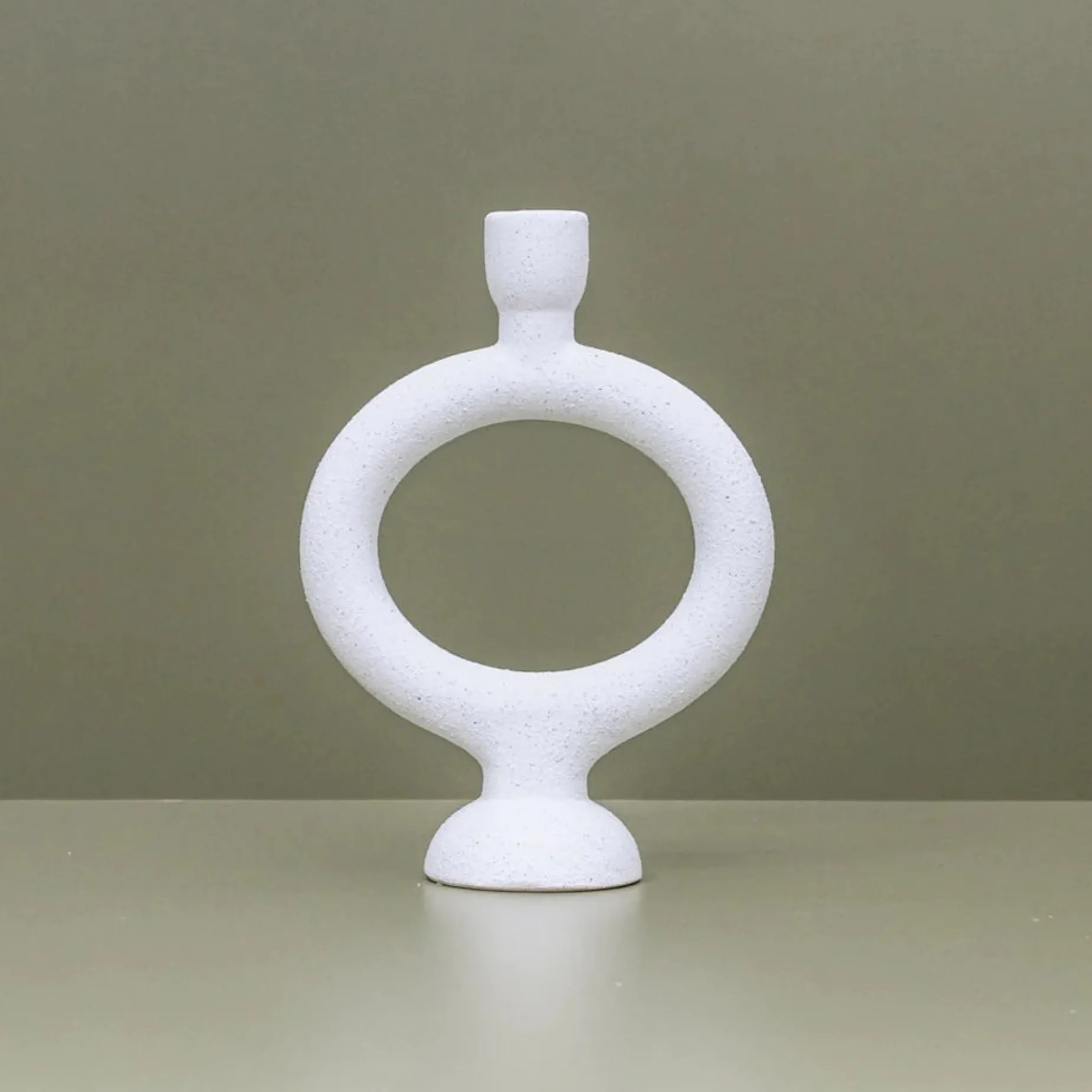 INDIGO23 Thea Candlestand Large WHITE