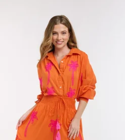 ITALIAN STAR Spoty Shirt ORANGE - ONE SIZE