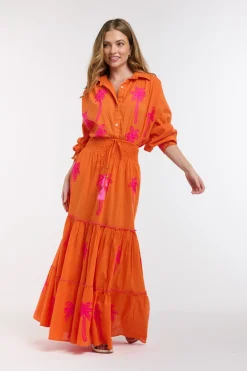 ITALIAN STAR Spoty Shirt ORANGE - ONE SIZE
