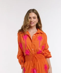 ITALIAN STAR Spoty Shirt ORANGE - ONE SIZE