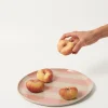 JONES & CO Cabana Stripe Platter PINK