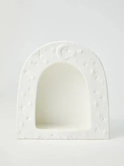 JONES & CO Luna White Wall Shelf