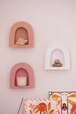 JONES & CO Luna White Wall Shelf