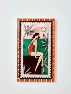 JONES & CO Resort Dangle Wall Art GREEN